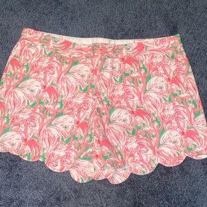 Lilly Pulitzer flamingo Buttercup Shorts nwot, never worn size 10